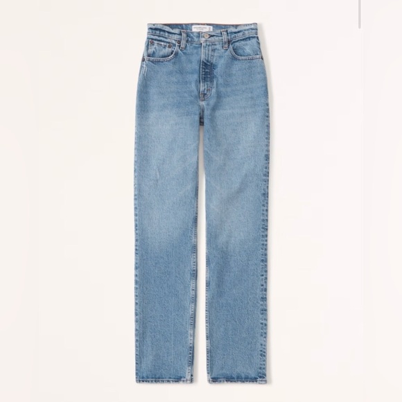 NWT Abercrombie and Fitch Ultra High Rise 90s Straight Jean Size 28 - Picture 6 of 15